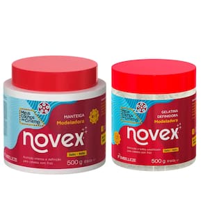 Gelatina + Manteiga Modeladora Novex Meus Cachos de Cinema