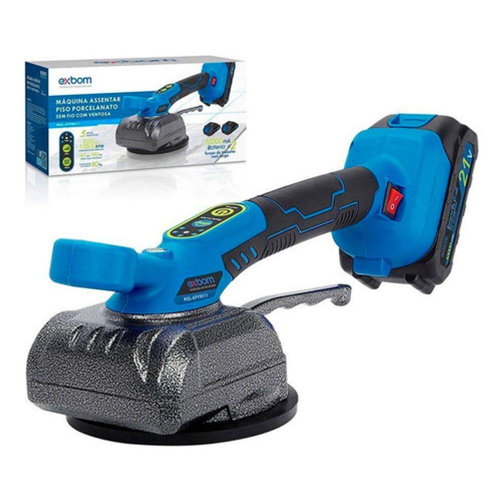 Maquina De Assentar Pisos Ajustavel Com Ventosa 21v