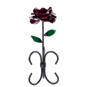 Porta Velas Votiva e Palito Rosa Metal 30cm - Escolha a Cor