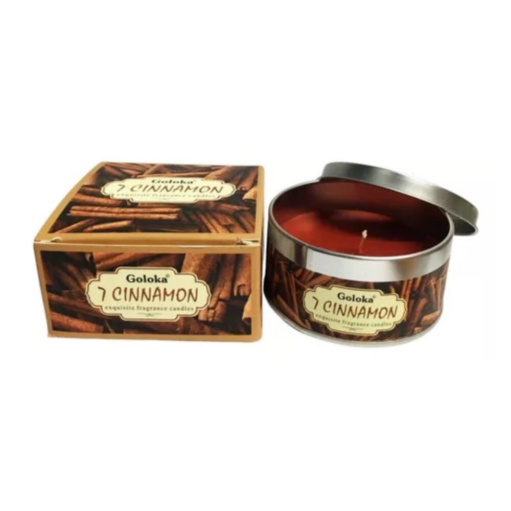 Vela Aromática Lata Indiana Goloka Vegano - Escolha o Aroma