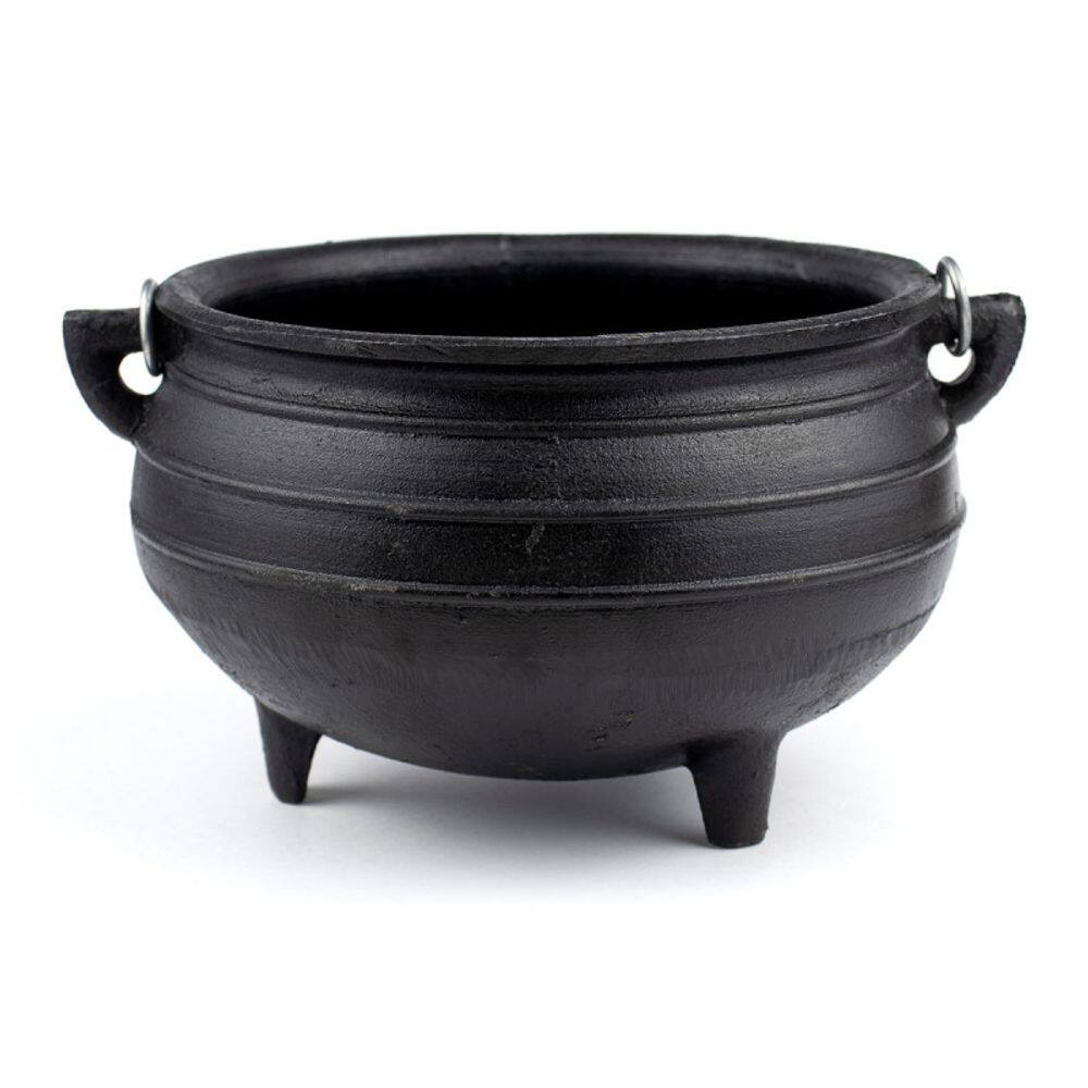 Caldeirão Wicca da Bruxa de Ferro Tripé Alça N.4 1,6 Litros