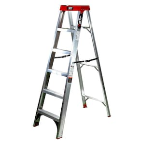 Escada Tesoura 5 Degraus Aluminio EAP5905 Botafogo