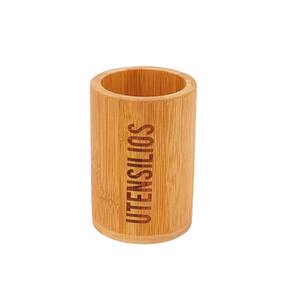 Porta Utensílios Em Bambu Ecokitchen 9,5x14,5cm Mimo Style