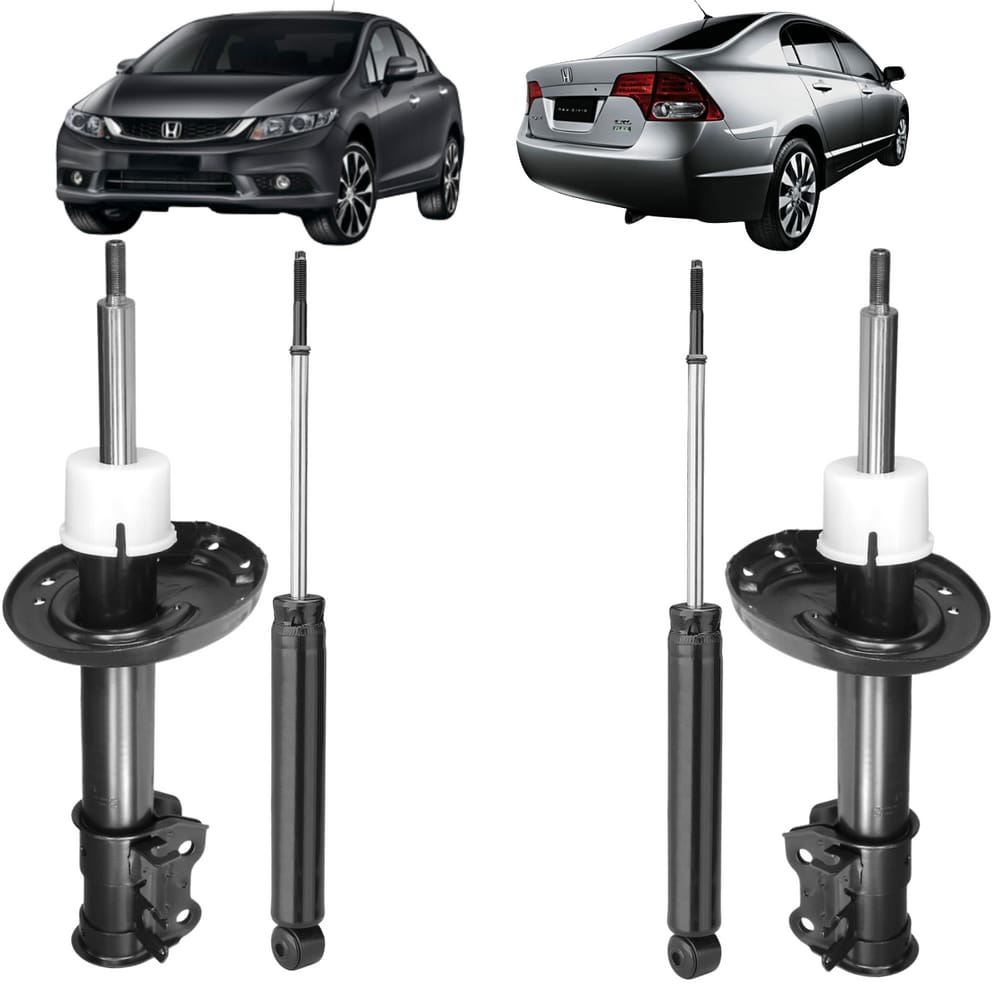 Jogo De Amortecedores Kayaba Dianteiro E Traseiro Honda Civic 2006 A 2011