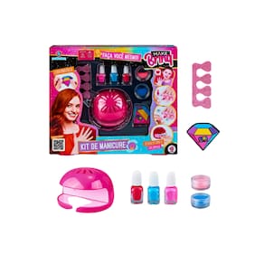 Kit Manicure com secador de esmalte com lampada com polidor