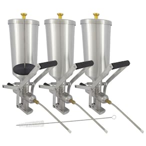 Kit 3 Doceira de Churros 2 Litros com Contrapeso (Recheadeira de Churros)