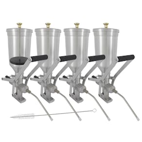 Kit 4 Doceira de Churros 1 Litro com Contrapeso (Recheadeira de Churros)