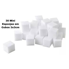 Mini Esponja De Melamina 30 Peças Esponja Mágica