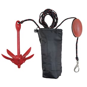 Kit de ancoragem Extreme Max BoatTector Grapnel para barcos pequenos de 1,6 kg