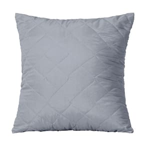 Capa De Almofada 45cm X 45cm 1 Peça Matelada 100% Poliéster Cor:cinza