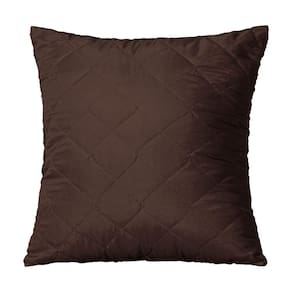 Capa De Almofada 45cm X 45cm 1 Peça Matelada 100% Poliéster Cor:tabaco