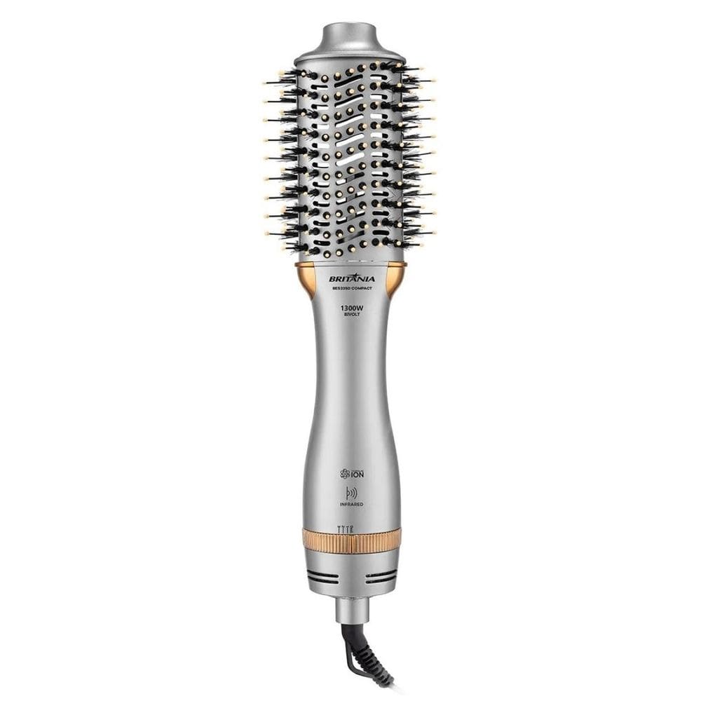 Escova Secadora 4 Em1 1300W Biv Britania Prata