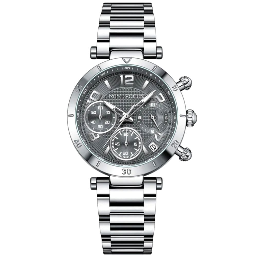 Relógio de Quartzo Feminino Minimalista com Strass Movimento de Quartzo