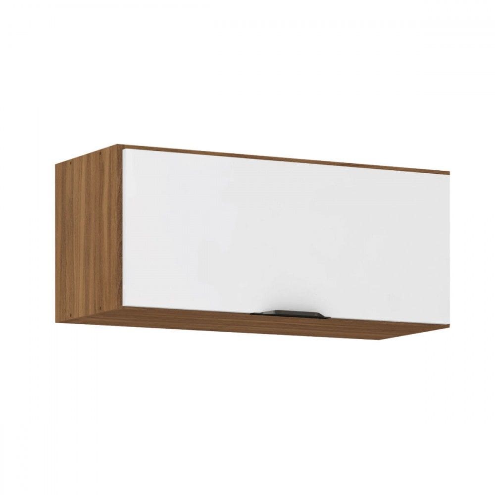 Armário Aéreo Cozinha 70cm Firenze 1 Porta Amêndola/Branco - Demóbile