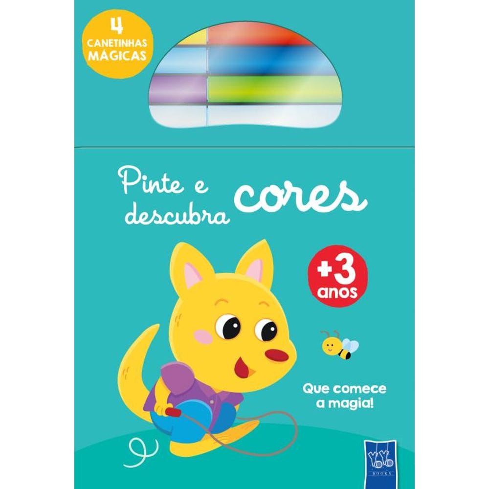 Pinte e descubra cores: Canguru