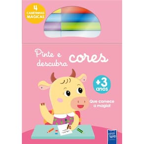 Pinte e descubra cores: Vaca