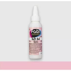 Corante Liquido em Gel Comestível Concentrado Soft Gel Fab 60g Rosa Seco