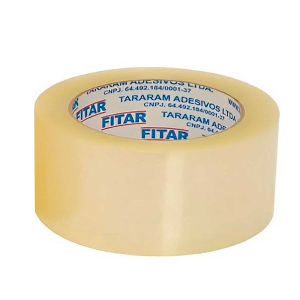 Fita Adesiva Transparente P/ Empacotamento 100 Metros Fitar