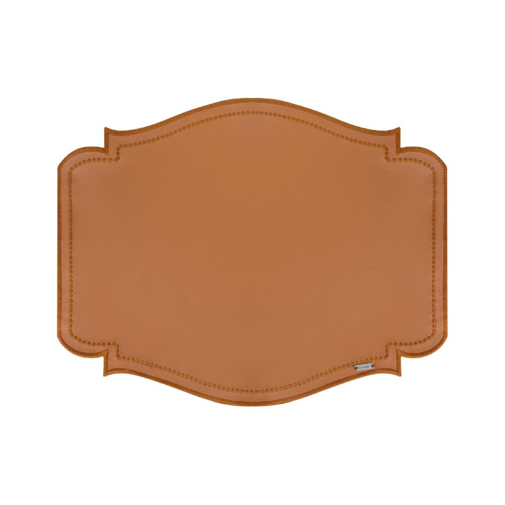 Lugar Americano Em Corino Skin 46X36cm Mameg Caramelo