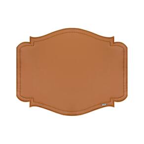 Lugar Americano Em Corino Skin 46X36cm Mameg Caramelo