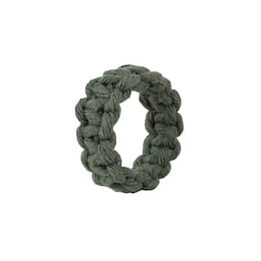 Porta Guardanapos Em Algodão Cordão Transado Mameg Verde Musgo