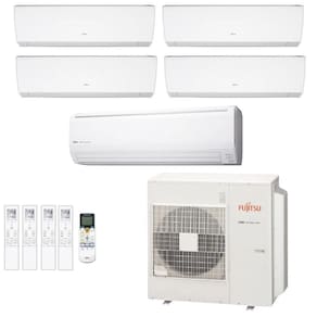 Ar-Condicionado Multi Split Inverter Fujitsu 45.000 (2x Evap HW 7.000 + 2x Evap HW 12.000 + 1x Evap HW 24.000) Quente/Frio 220V