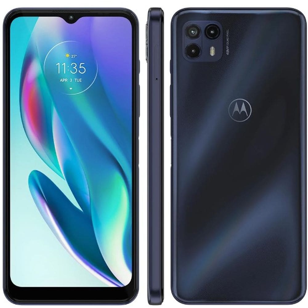 REEMBALADO: Smartphone Motorola Moto G50 5G Azul 128GB, 4GB RAM, Tela de 6.5