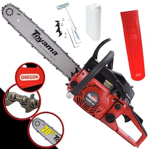 Motosserra Profissional Motor Serra À Gasolina Toyama TCS58F-G2 Sabre 20 Polegadas 55cc 3,2HP 12.500rpm Ideal Para Poda de Galhos e Corte de Árvores