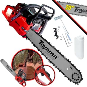 Moto Serra Motosserra Toyama TCS58F-G2 À Gasolina Sabre 20’’ Ponta Rolante 55cc 3,2HP de Potência 12.500rpm Ideal Para Desdobra de Madeira