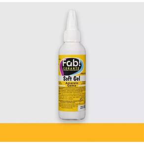 Corante Liquido em Gel Comestível Concentrado Soft Gel Fab 60g Amarelo Gema