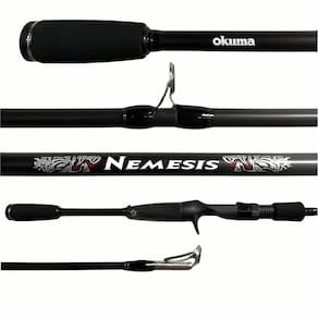 Vara Pesca Carretilha Okuma Nemesis Carbono 6`0" 1,83m 4-8 Lbs Inteiriça