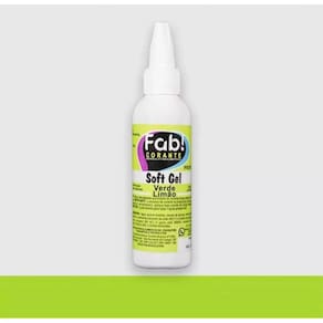 Corante Liquido em Gel Comestível Concentrado Soft Gel Fab 60g Verde Limão
