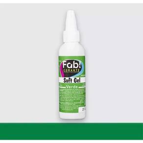 Corante Liquido em Gel Comestível Concentrado Soft Gel Fab 60g Verde