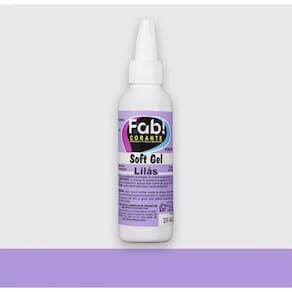 Corante Liquido em Gel Comestível Concentrado Soft Gel Fab 60g Lilás