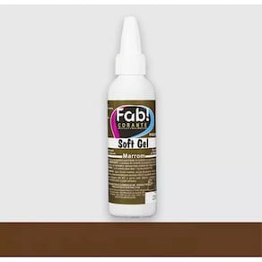 Corante Liquido em Gel Comestível Concentrado Soft Gel Fab 60g Marrom