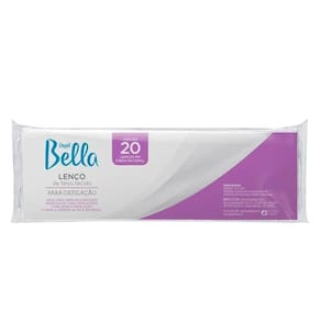 Lenços Depilação Falso Tecido Fibra Natural Depil Bella 20un