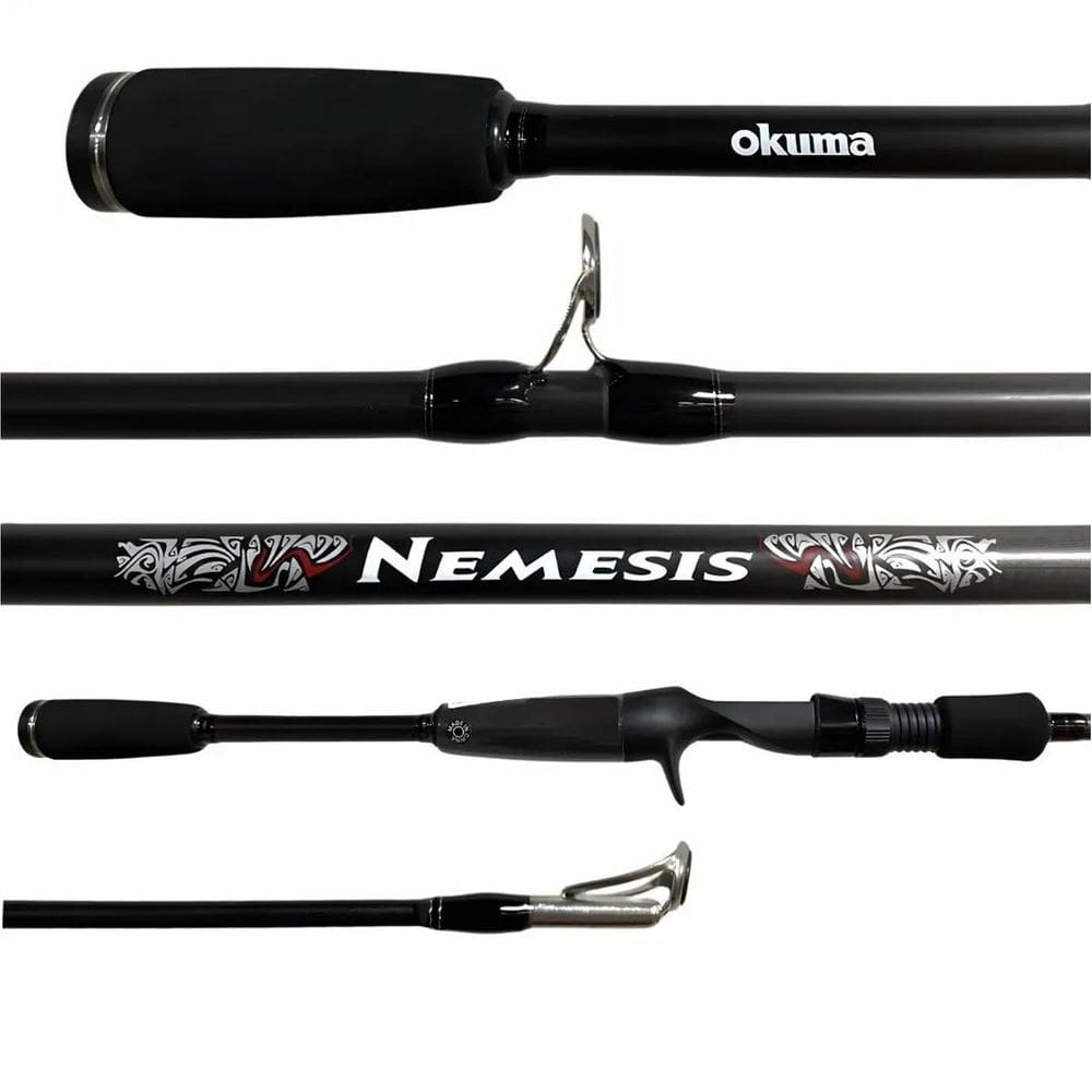 Vara Pesca Carretilha Okuma Nemesis Carbono 5`8" 1,73m 17-25 Lbs Inteiriça