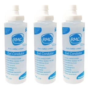 Kit 3- Gel Condutor Contato P/ Ultrason Tens Doppler 300 Ml