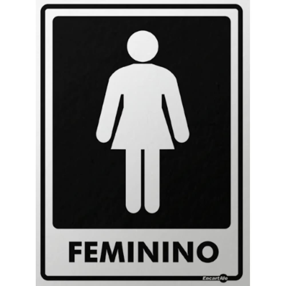 Placa de Sinalização - Banheiro Feminino