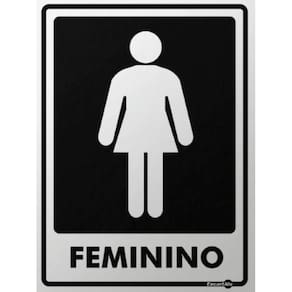 Placa de Sinalização - Banheiro Feminino