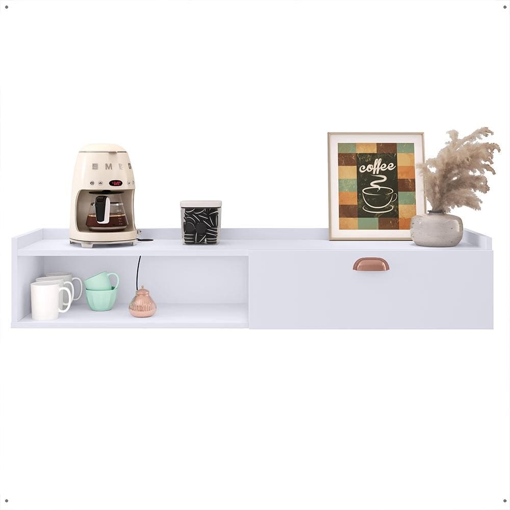 Aparador Buffet Suspenso Moderno Decor 1 Porta Nicho Organizador Sala Estar Jantar Área Café – RPM