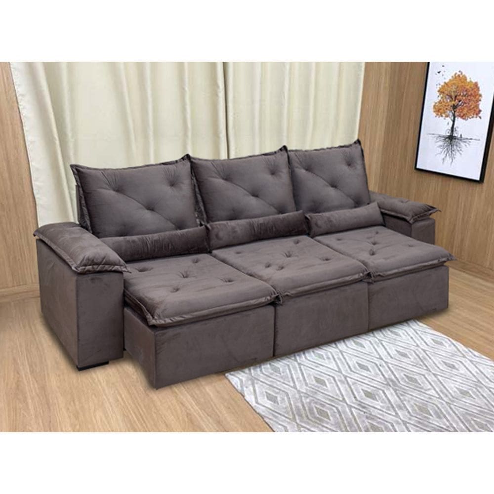 Sofá Retrátil Reclinável Confortável Varias Cores e Tamanhos