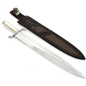 Javalizeira Forjada Carbono Sabre, Cabo Osso - Lâm. 36 cm.