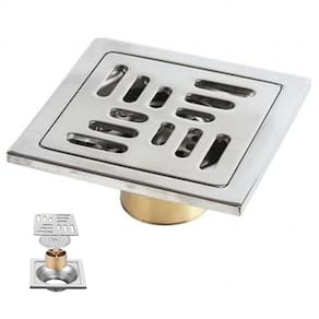 Ralo Inox 10x10 Banheiro Lavabo Anti Odor Anti Inseto Casa Cozinha Lavandeira Seguro Higienico Resitente