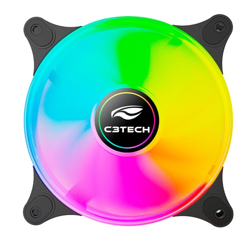 Cooler 120Mm Com Led Argb C3tech F9-L170bk
