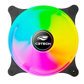 Cooler 120Mm Com Led Argb C3tech F9-L170bk