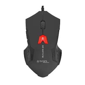 Mouse Gamer C/ Fio Usb Preto 6 Botões 3600 Dpi - Bright 462