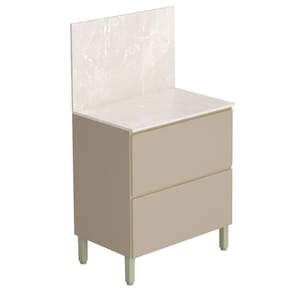 Balcão para Cozinha Art Vanilla com Tampo Painel 80cm Travertino - Kits Paraná