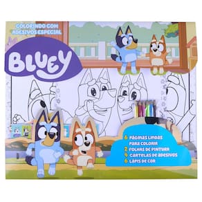 Livro Colorindo com Adesivos Bluey Online Editora 33287