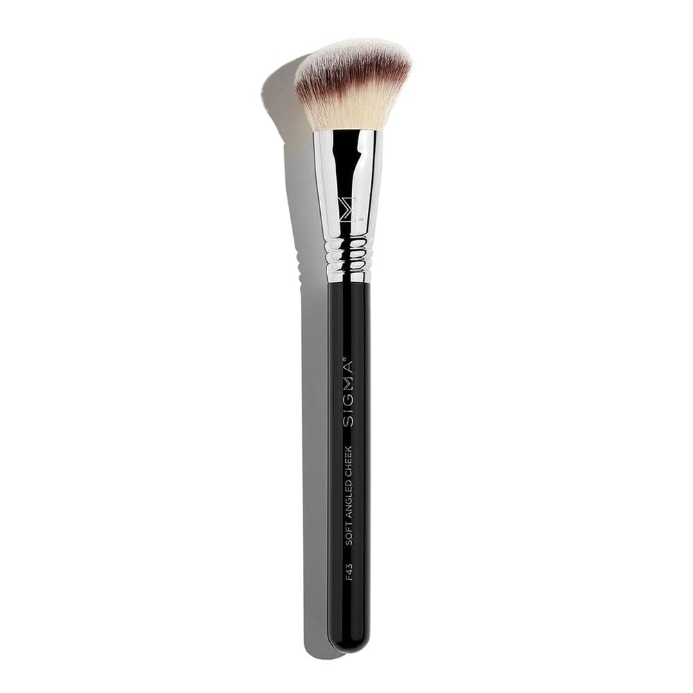 Pincel Sigma Beauty F43, macio e angular, para bochechas, impermeável